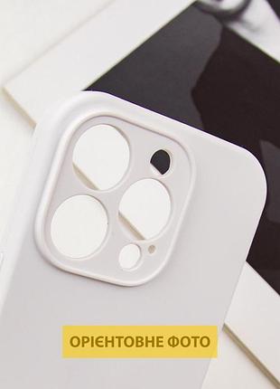 Чехол silicone case full camera protective (aa) no logo для apple iphone 16 plus (6.7") белый / white 4