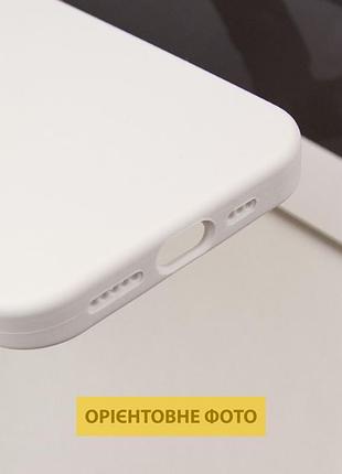 Чехол silicone case full camera protective (aa) no logo для apple iphone 16 plus (6.7") белый / white 5