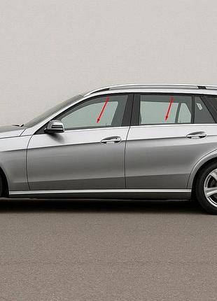Окантовка окон (sw) (6 шт, нержавейка) для mercedes e-сlass w212 2009-2016 гг