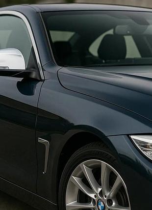 Накладки на зеркала (2 шт, нержавейка) carmos для bmw 4 серия f32/f33/f36 2012-2020 гг