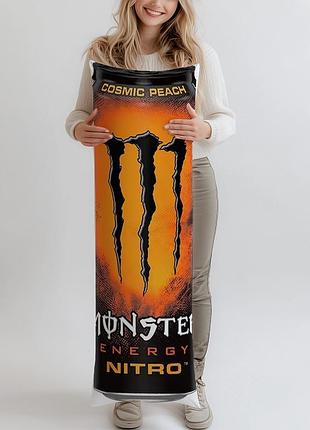 Дакимакура monster energy nitro cosm peach (подушка обнимашка) 120*40 см 150, 50*150, 50