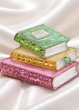 Брошка книги 📚 вінтажна естетика, пастельні кольори, statement прикраса, подарунок книголюбу, стильний аксесуар