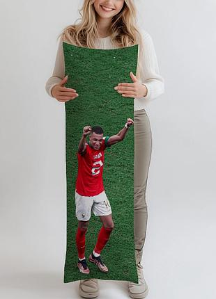 Дакимакура, kylian mbappe, (подушка обнимашка) 150*50 см