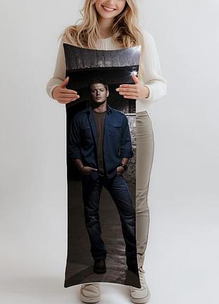 Дакімакура, dean winchester (supernatural), дін вінчестер (надприродне), (подушка обіймашка) 150*50 см