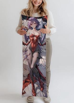 Дакимакура darkstalkers lilith, (подушка обнимашка) 180*60 см