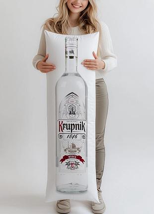 Дакимакура, водка krupnik, 1л, (подушка обнимашка) 150*50 см