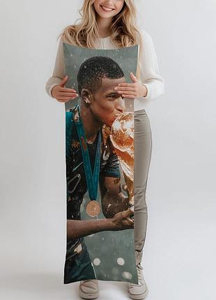 Дакимакура, kylian mbappe, (подушка обнимашка) 150*50 см