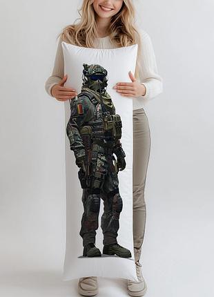 Дакімакура, commando company ksk (cs2), (подушка обіймашка) 150*50 см