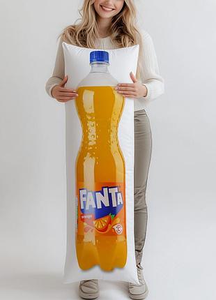 Дакимакура, напиток fanta с апельсиновым соком сильногазированный, 1,25л, (подушка обнимашка) 150*50 см