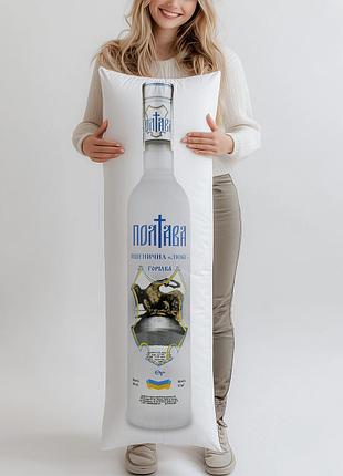 Дакимакура, водка «полтава» пшеничная «люкс», 0,7л, (подушка обнимашка) 180*60 см