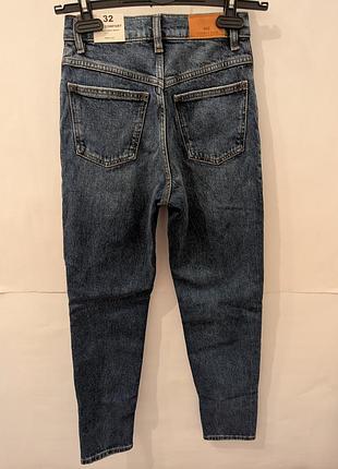 Джинси для дівчинки mango,32,сині,джінси,терті,брюки,моми,mom,jeans,штани,мом,варенки,манго,бавовна,високі,демісезон,літо 2