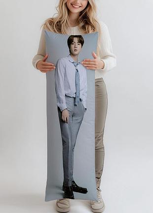Джин (jin) bts дакимакура, подушка обнимашка ростова 180*60 см