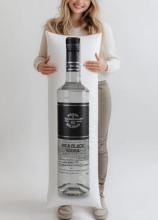 Дакимакура, водка riga black vodka, 0,5л, (подушка обнимашка) 100*33 см