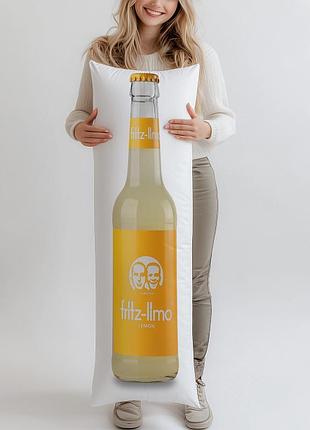Дакимакура, напиток fritz-limo lemon безалкогольный газированный, 0,33л, (подушка обнимашка) 150*50 см