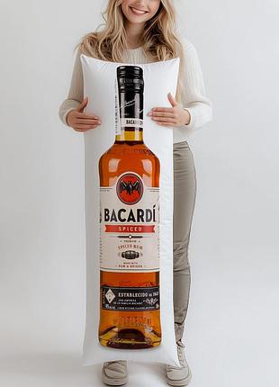 Ром bacardi spiced, 0,5л, (подушка обнимашка) 150*50 см