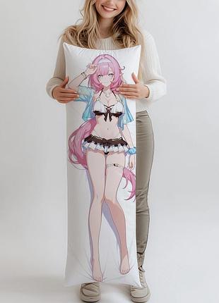 Дакимакура элизия honkai impact 3rd 5, (подушка обнимашка) 150*50 см