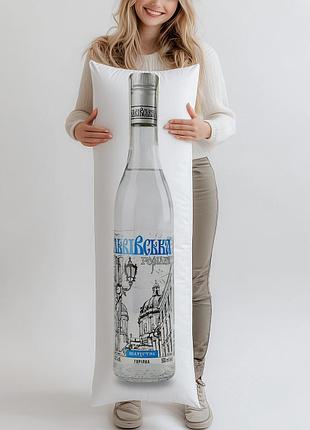 Дакимакура, водка «львовская» «благородная», 0,5л, (подушка обнимашка) 150*50 см