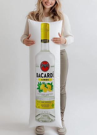 Напій на основі рому bacardi limon, 0,7л, (подушка обнимашка) 150*50 см