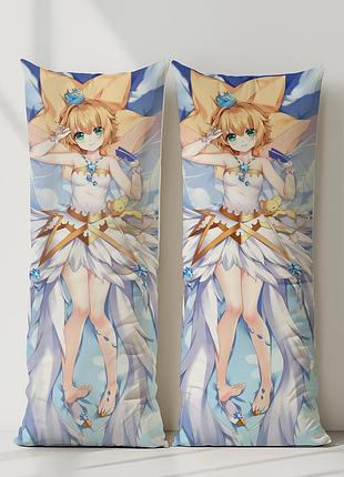 Сакура киномото azur lane дакимакура, подушка обнимашка ростовая 180*60 см