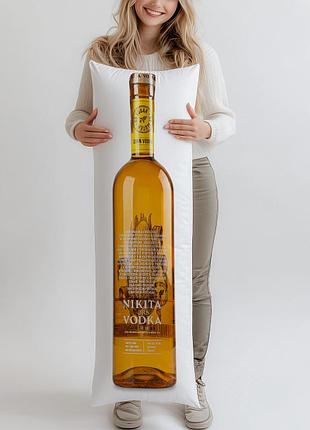 Дакимакура, водка nikita, 1л, (подушка обнимашка) 100*33 см