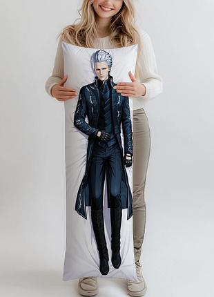 Дакимакура вергилий devil may cry 5 dmc v, (подушка обнимашка) 150*50 см