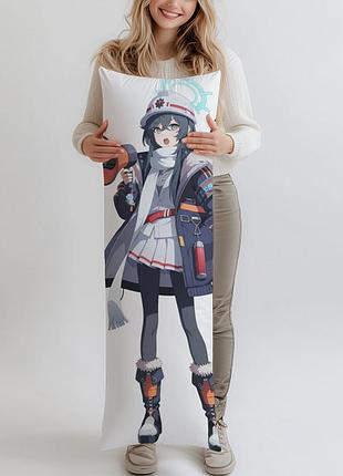 Дакимакура yasumori minori blue archive подушка 150*50 см