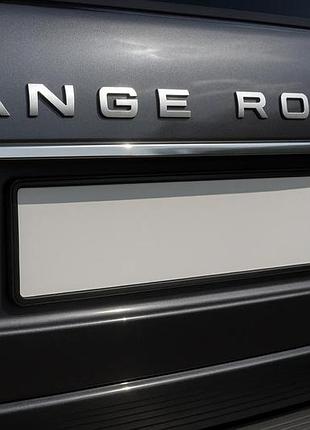 Накладка над номером (carmos. нерж.) для range rover iii l322 2002-2012 рр