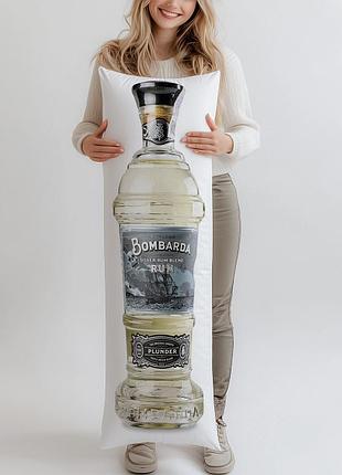 Ром bombarda plunder silver, 0,7л, (подушка обнимашка) 150*50 см