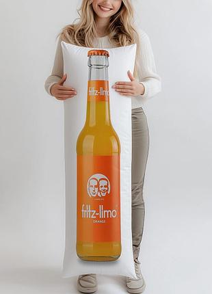 Дакимакура, напиток fritz-limo orange безалкогольный газированный, 0,33л, (подушка обнимашка) 150*50 см