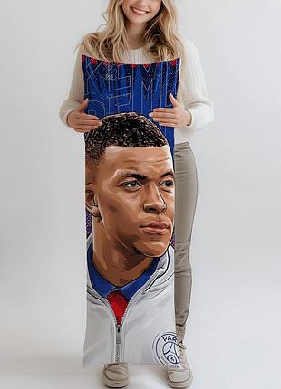 Дакимакура, kylian mbappe, (подушка обнимашка) 150*50 см