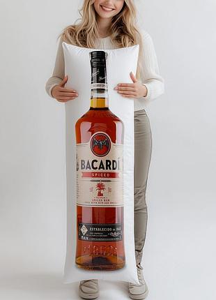 Ром bacardi spiced, 1л, (подушка обнимашка) 150*50 см