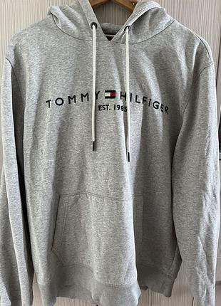 Худі чоловічий tommy hilfiger сірий