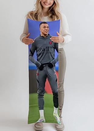 Дакимакура, kylian mbappe, (подушка обнимашка) 150*50 см