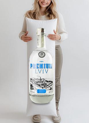 Дакимакура, водка premium lviv, 0,7л, (подушка обнимашка) 150*50 см