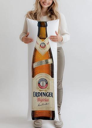 Дакимакура, пиво, erdinger weissbier пшеничное светлое (подушка обнимашка) 120*40 см 150, 50*150, 50