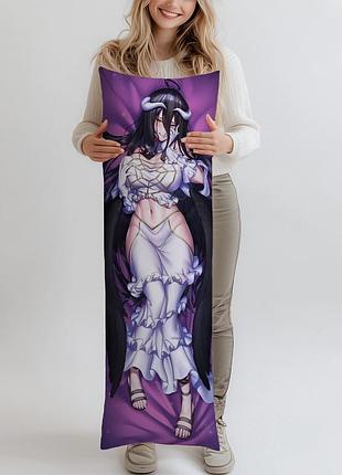 Дакимакура overlord albedo, (подушка обнимашка) 150*50 см