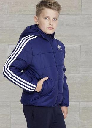 Оригінальна демісезонна курточка adidas 10/11 років