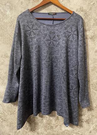 Кофта туніка великого розміру батал made in italy