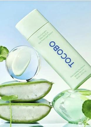Tocobo зволожуюча сонцезахисна сироватка cica calming sun serum spf50+ pa++++, 50 ml