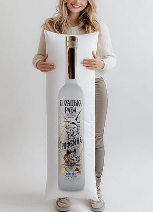 Дакимакура, водка «казацкая рада» «трофейная», 0,7л, (подушка обнимашка) 180*60 см
