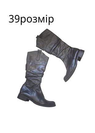 Кожаные сапоги