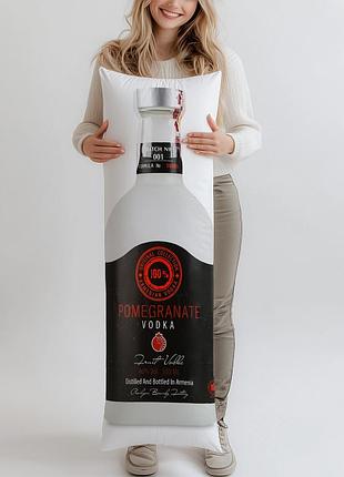 Дакимакура, водка proshyan brandy factory хент гранатовая, 0,5л, (подушка обнимашка) 150*50 см