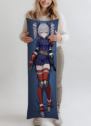 Дакимакура броня зайчик - honkai impact 3rd 5, (подушка обнимашка) 150*50 см