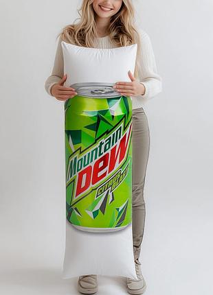 Дакімакура, напій mountain dew безалкогольний газований з/б, 0,33л, (подушка обіймашка) 150*50 см