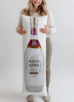 Дакимакура, водка purity, 0,75л, (подушка обнимашка) 150*50 см