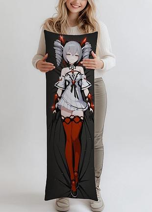 Дакимакура броня зайчик - honkai impact 3rd 1, (подушка обнимашка) 150*50 см