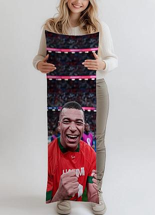 Дакимакура, kylian mbappe, (подушка обнимашка) 180*60 см