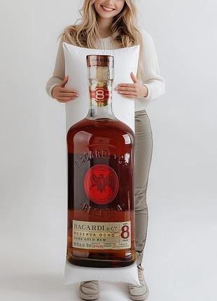 Ром bacardi reserva ocho gold 60% 8 років, 0,7л, (подушка обнимашка) 180*60 см