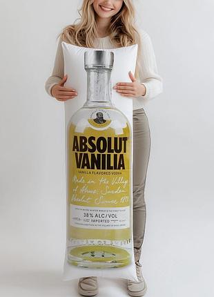 Дакимакура, водка absolut vanilia 38%, 0,7л, (подушка обнимашка) 100*33 см