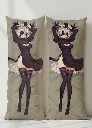 2b nier: automata дакимакура, подушка обнимашка ростовая 180*60 см
